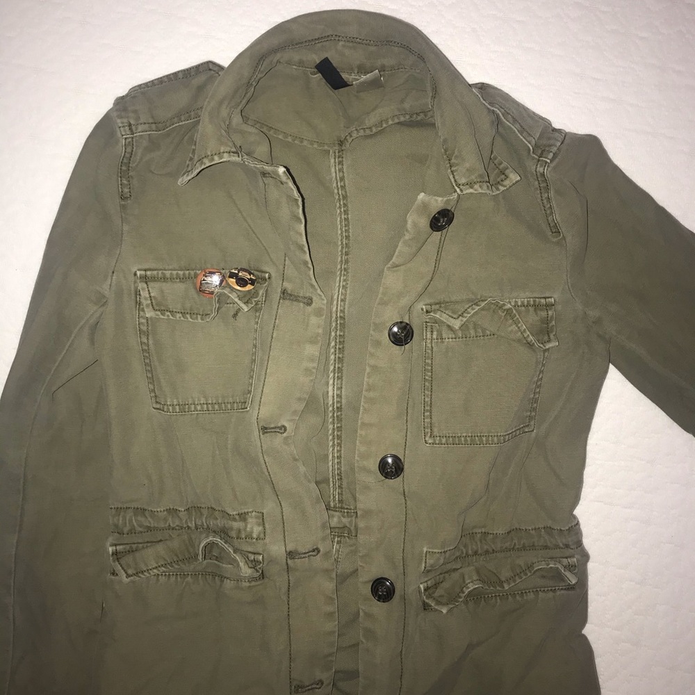 Olive Green Canvas Jacket